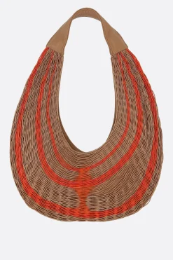 Women MARIANA MENDEZ Bivalda shoulder bag in nappa with elastic bands