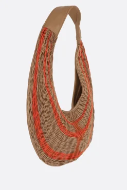 Women MARIANA MENDEZ Bivalda shoulder bag in nappa with elastic bands