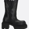 Women RICK OWENS Bogun smooth leather platform boots