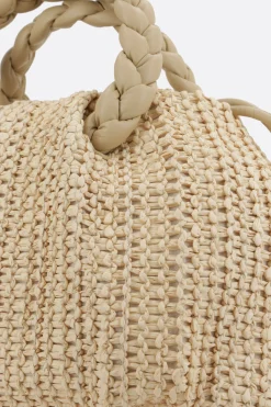 Women HEREU Bombon medium handbag in raffia