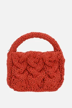 Women JW ANDERSON borsa Cable Knit small in pelle intrecciata