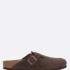 BIRKENSTOCK Boston BS flat mules in nubuck (Narrow Fit)