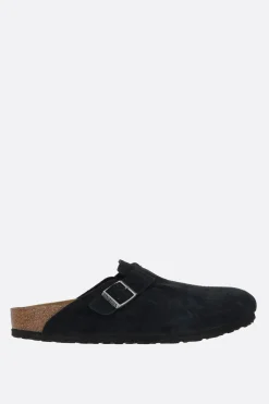BIRKENSTOCK Boston BS suede flat mules (Narrow Fit)