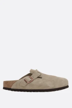 Women BIRKENSTOCK Boston BS suede flat mules (Narrow Fit)