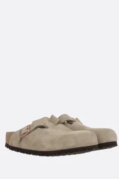 Women BIRKENSTOCK Boston BS suede flat mules (Narrow Fit)