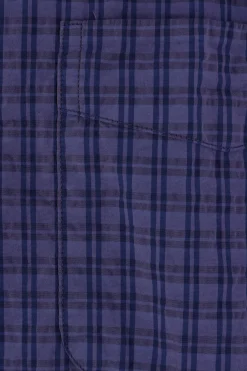 OUR LEGACY Box shirt in technical cotton checkered fabric