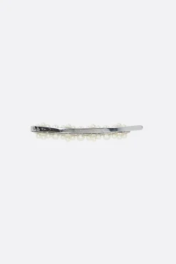 Women SIMONE ROCHA brass hair clip with pearls