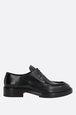 Women SANTONI X 10 CORSO COMO brushed leather lace-up shoes