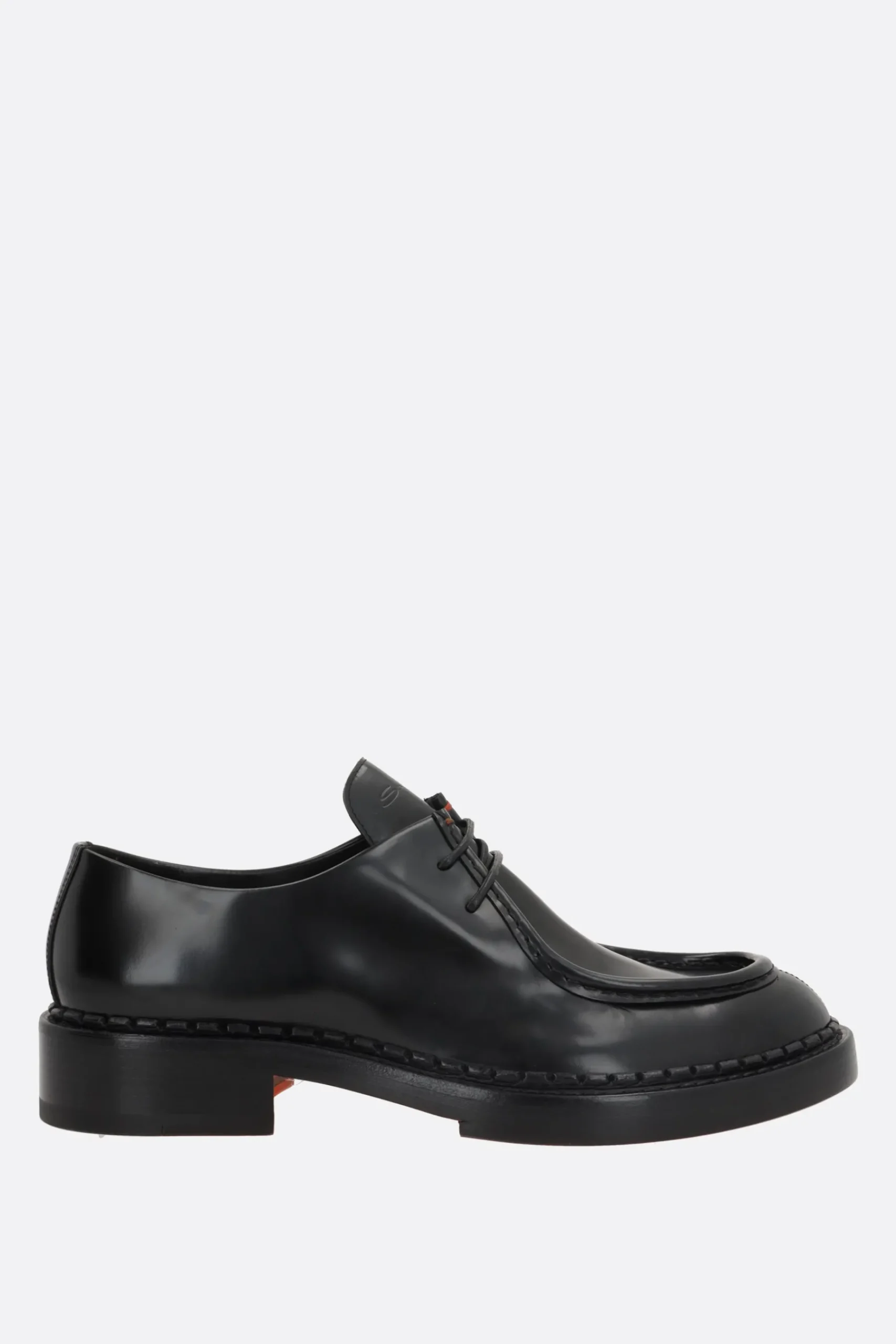 Women SANTONI X 10 CORSO COMO brushed leather lace-up shoes