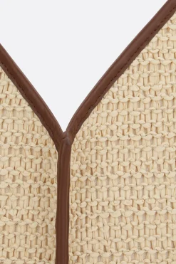 Women HEREU Calella tote bag in raffia