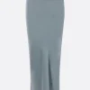 Women RICK OWENS Calf Bias midi skirt in satin
