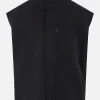 MM6 canvas and denim vest