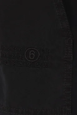 MM6 canvas and denim vest