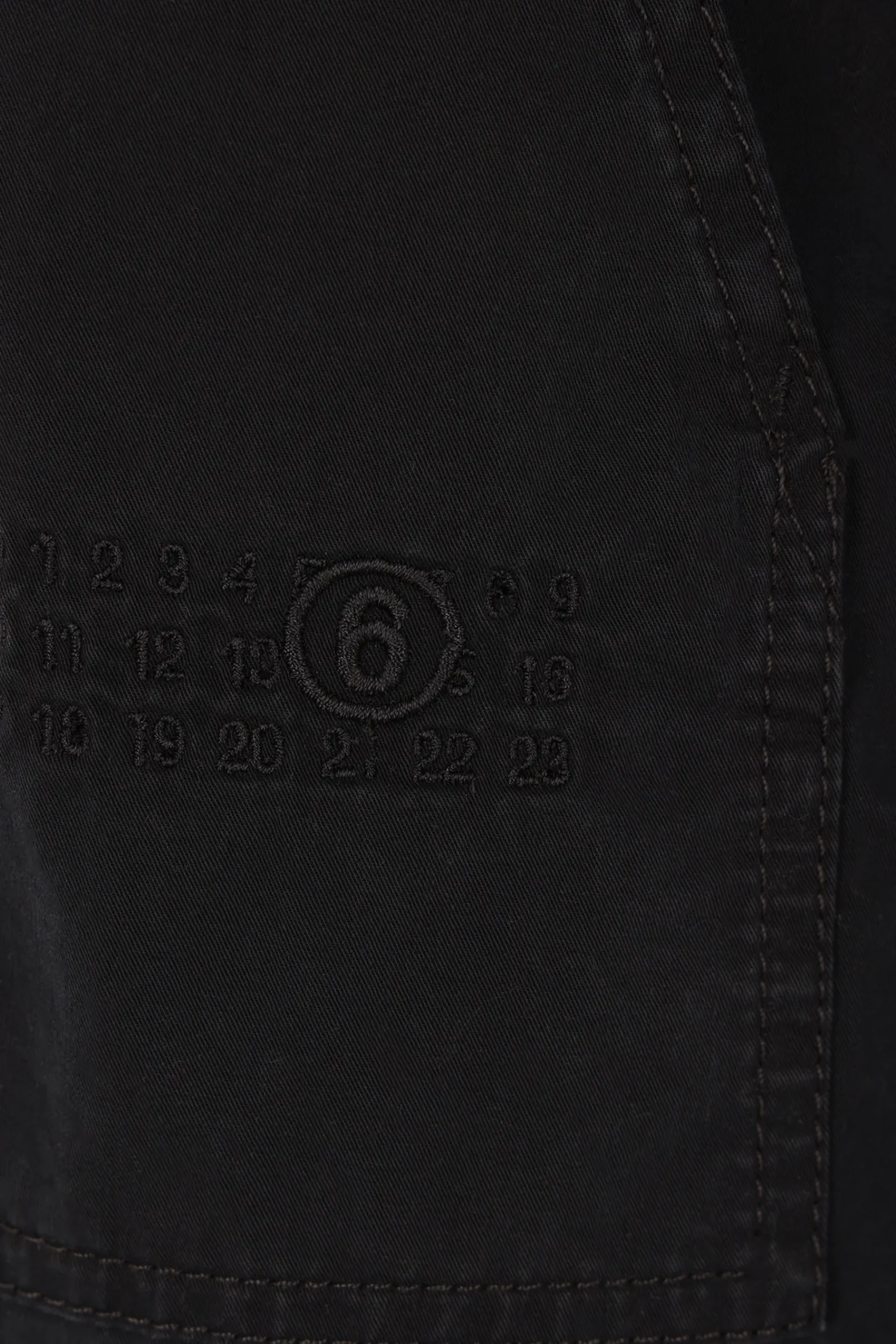 MM6 canvas and denim vest