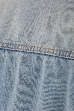 MM6 canvas and denim vest