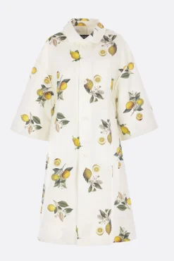 Women UNDERCOVER canvas coat with lemon print