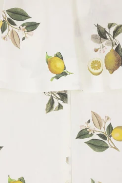 Women UNDERCOVER canvas coat with lemon print
