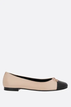 Women TORY BURCH cap-toe nappa ballerinas