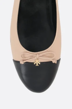 Women TORY BURCH cap-toe nappa ballerinas