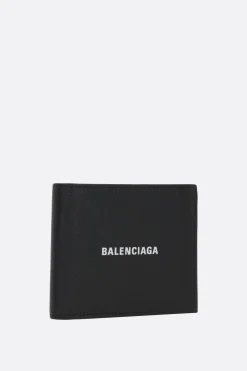 BALENCIAGA Cash billfold wallet in grainy leather