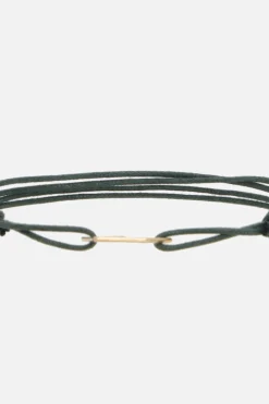 Women ALIITA Casita Pura cord bracelet with gold pendant