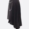 Women NICCOLÒ PASQUALETTI Cavo asymmetric skirt in pleated canvas