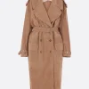 Women NICCOLÒ PASQUALETTI Cavo oversize trench coat in suede