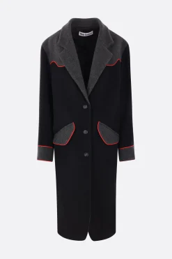 Women MOLLY GODDARD Charlie single-breasted wool coat