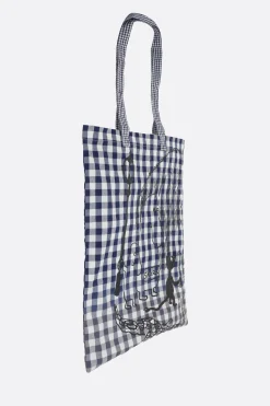 Women TAO COMME DES GARÇONS check cotton tote bag with graphic print