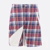 COMME DES GARÇONS SHIRT check print twill shorts