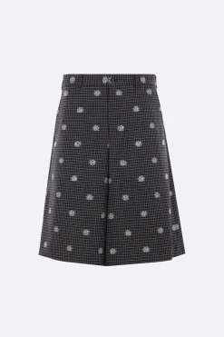 COMME DES GARÇONS HOMME PLUS check wool and cotton shorts