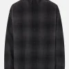 BALENCIAGA checked flannel oversize shirt