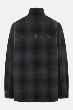 BALENCIAGA checked flannel oversize shirt
