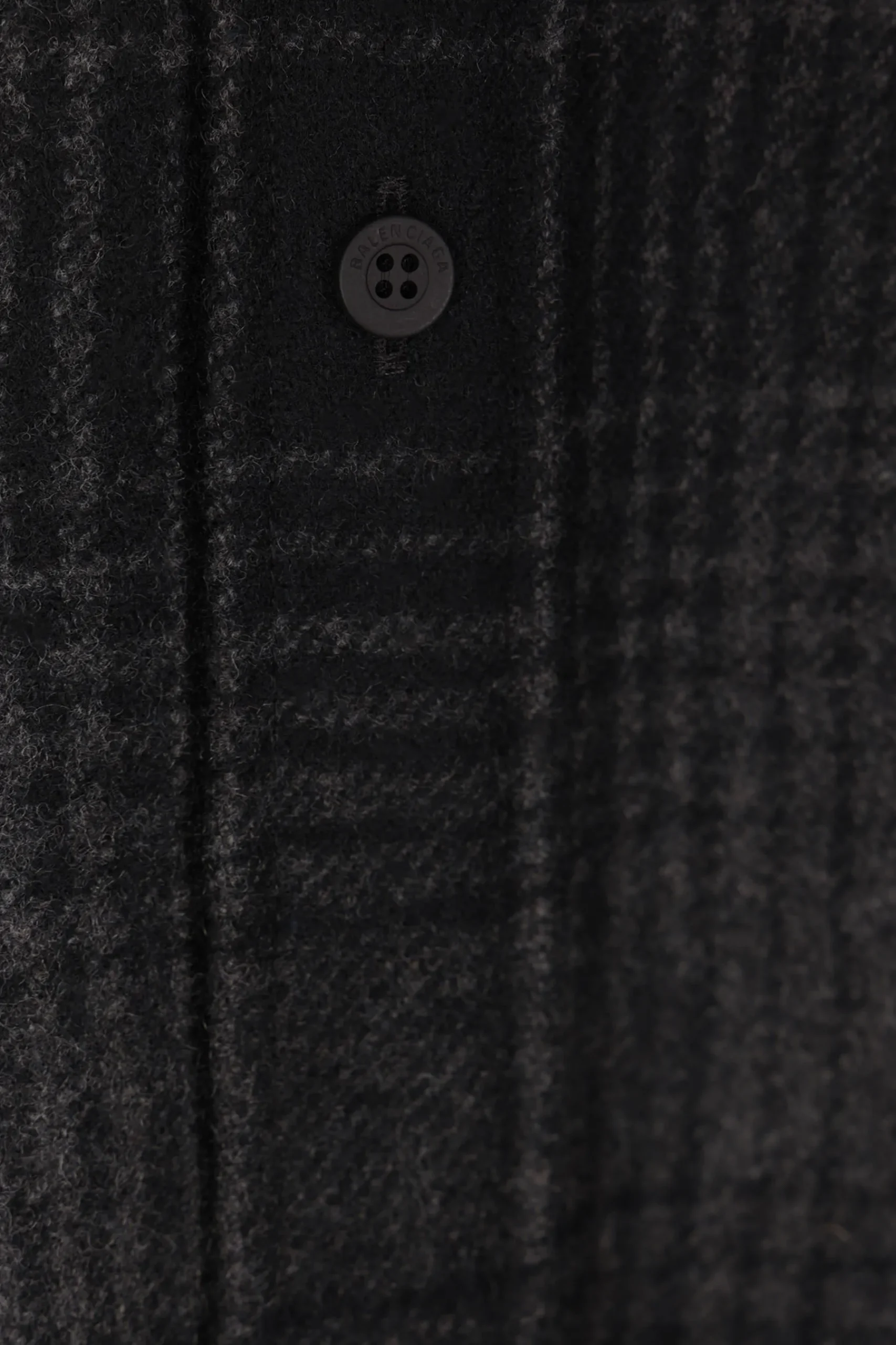 BALENCIAGA checked flannel oversize shirt