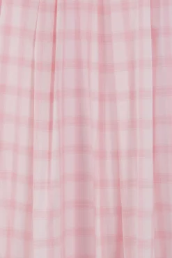 Women LOEWE checkered cotton mini dress
