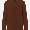 Women DRIES VAN NOTEN Chowy crêpe de chine shirt