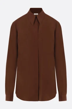 Women DRIES VAN NOTEN Chowy crêpe de chine shirt