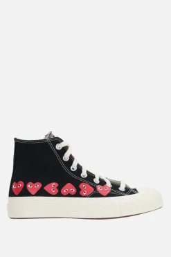 COMME DES GARÇONS PLAY X CONVERSE Chuck 70 CDG canvas high-top sneakers