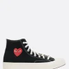 Women COMME DES GARÇONS PLAY X CONVERSE Chuck 70 CDG canvas high-top sneakers