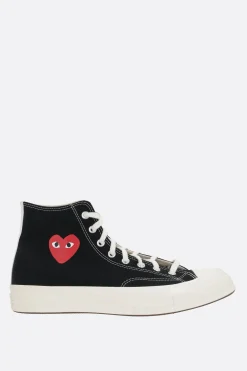 Women COMME DES GARÇONS PLAY X CONVERSE Chuck 70 CDG canvas high-top sneakers