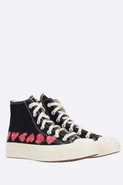Women COMME DES GARÇONS PLAY X CONVERSE Chuck 70 CDG canvas high-top sneakers