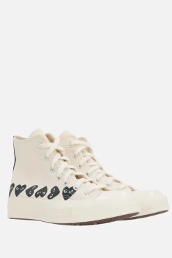 COMME DES GARÇONS PLAY X CONVERSE Chuck 70 CDG canvas high-top sneakers