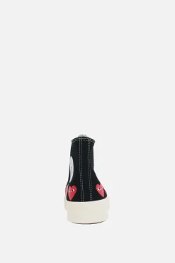 Women COMME DES GARÇONS PLAY X CONVERSE Chuck 70 CDG canvas high-top sneakers