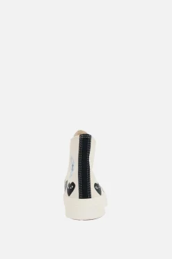 Women COMME DES GARÇONS PLAY X CONVERSE Chuck 70 CDG canvas high-top sneakers