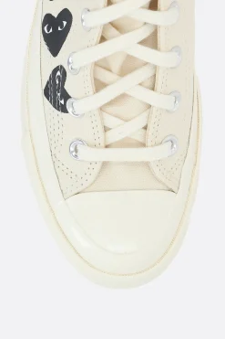 Women COMME DES GARÇONS PLAY X CONVERSE Chuck 70 CDG canvas high-top sneakers