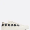 Women COMME DES GARÇONS PLAY X CONVERSE Chuck 70 CDG canvas low-top sneakers