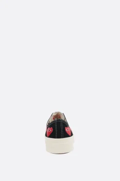 Women COMME DES GARÇONS PLAY X CONVERSE Chuck 70 CDG canvas low-top sneakers