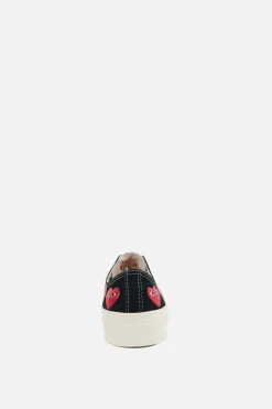 Women COMME DES GARÇONS PLAY X CONVERSE Chuck 70 CDG canvas low-top sneakers