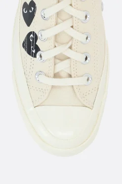 Women COMME DES GARÇONS PLAY X CONVERSE Chuck 70 CDG canvas low-top sneakers