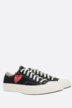 Women COMME DES GARÇONS PLAY X CONVERSE Chuck 70 CDG low-top sneakers in canvas